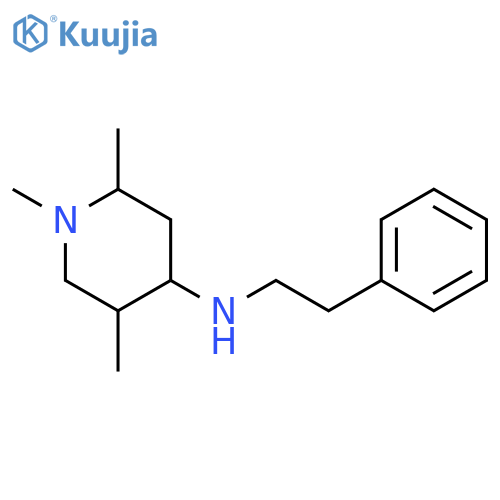 Phenethyl-(1,2,5-trimethyl-piperidin-4-yl)-amine structure