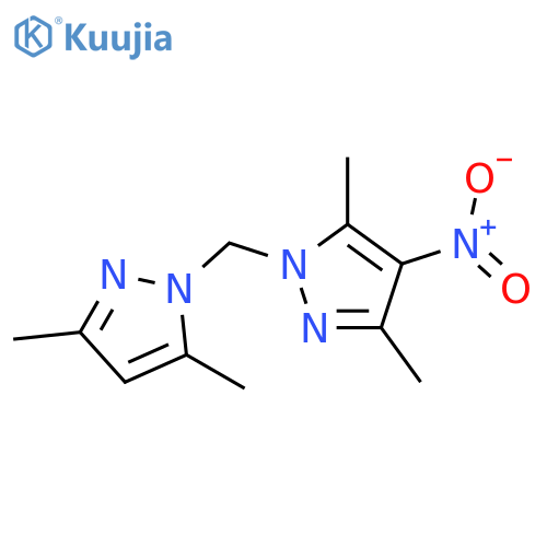 1-(3,5-dimethyl-1H-pyrazol-1-yl)methyl-3,5-dimethyl-4-nitro-1H-pyrazole structure