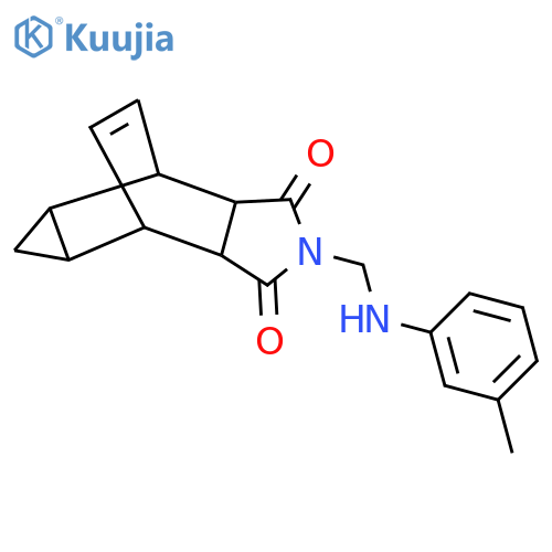 2-{(3-Methylphenyl)aminomethyl}hexahydro-4,6-ethenocyclopropafisoindole-1,3(3aH)-dione structure