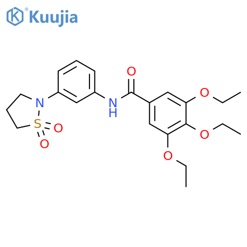 N-[3-(1,1-dioxo-1lambda6,2-thiazolidin-2-yl)phenyl]-3,4,5-triethoxybenzamide structure