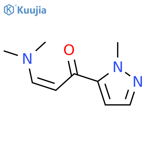 3-(dimethylamino)-1-(1-methyl-1H-pyrazol-5-yl)prop-2-en-1-one structure