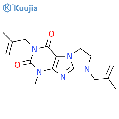 1-methyl-3,8-bis(2-methylprop-2-en-1-yl)-1H,2H,3H,4H,6H,7H,8H-imidazo[1,2-g]purine-2,4-dione structure