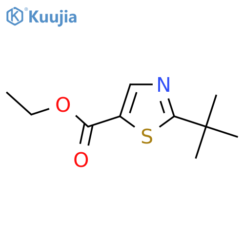 Ethyl 2-(tert-butyl)thiazole-5-carboxylate structure