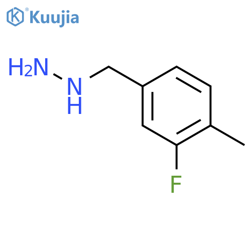 (3-fluoro-4-methylphenyl)methylhydrazine structure