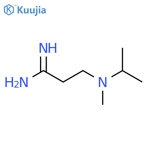 3-methyl(propan-2-yl)aminopropanimidamide structure