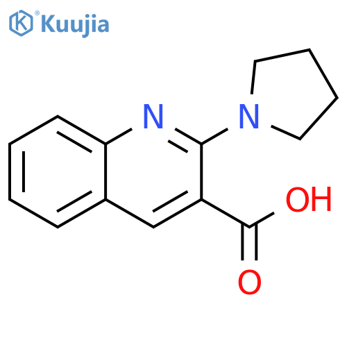 2-(pyrrolidin-1-yl)quinoline-3-carboxylic acid structure
