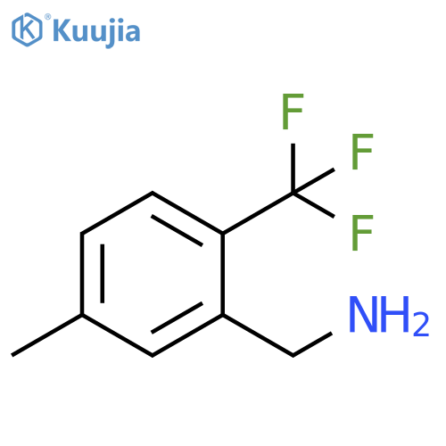 5-Methyl-2-(trifluoromethyl)benzylamine structure