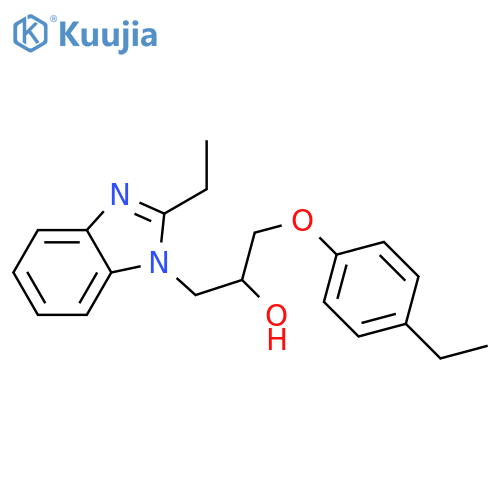 1-(2-ethyl-1H-1,3-benzodiazol-1-yl)-3-(4-ethylphenoxy)propan-2-ol structure