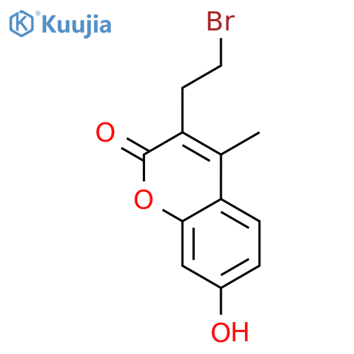 3-(2-Bromoethyl)-7-hydroxy-4-methyl-coumarin structure