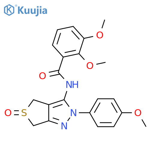 2,3-dimethoxy-N-[2-(4-methoxyphenyl)-5-oxo-2H,4H,6H-5lambda4-thieno[3,4-c]pyrazol-3-yl]benzamide structure