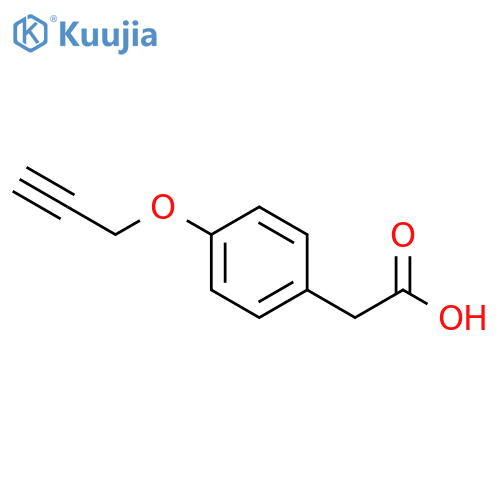 Benzeneacetic acid, 4-(2-propyn-1-yloxy)- structure