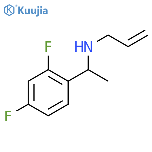 1-(2,4-difluorophenyl)ethyl(prop-2-en-1-yl)amine structure