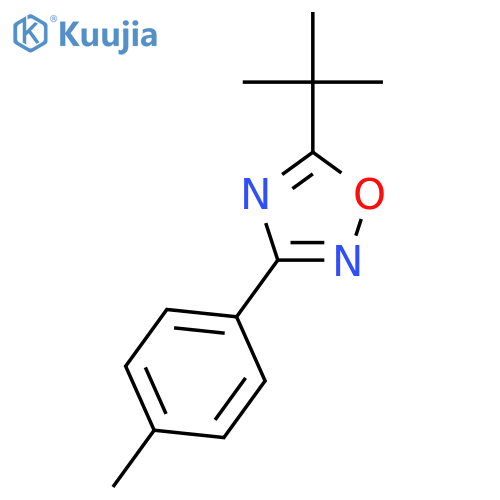 5-tert-Butyl-3-p-tolyl-1,2,4-oxadiazole structure
