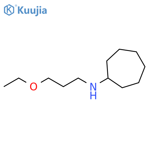 N-(3-ethoxypropyl)cycloheptanamine structure
