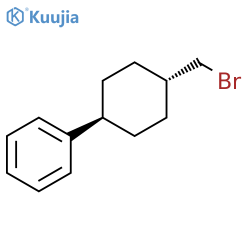 Benzene, [4-(bromomethyl)cyclohexyl]-, trans- (9CI) structure