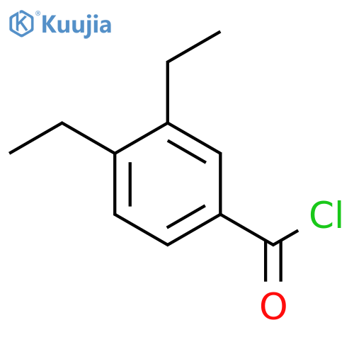 Benzoyl chloride,3,4-diethyl- structure