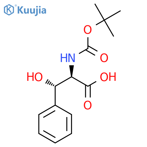 (2S,3R) 2-tert-Butoxycarbonylamino-3-hydroxy-3-phenylpropionic Acid structure