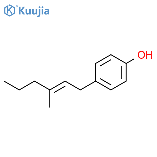 Phenol, 4-(3-methyl-2-hexenyl)- structure