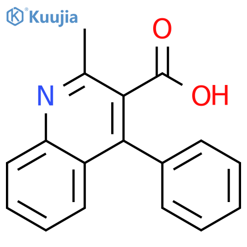 3-Quinolinecarboxylic acid, 2-methyl-4-phenyl- structure
