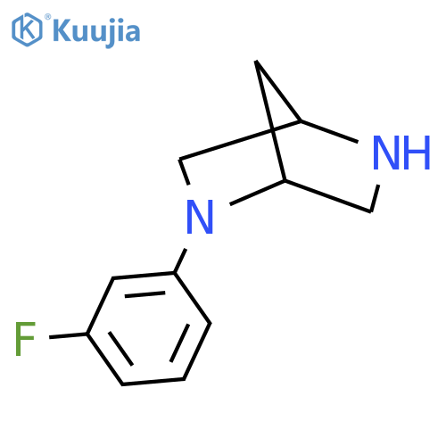 2-(3-Fluorophenyl)-2,5-diazabicyclo[2.2.1]heptane structure