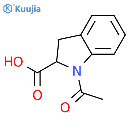 (R)-1-Acetylindoline-2-carboxylic acid structure
