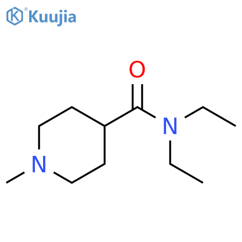 N,N-diethyl-1-methylpiperidine-4-carboxamide structure
