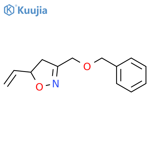 Isoxazole, 5-ethenyl-4,5-dihydro-3-[(phenylmethoxy)methyl]- structure