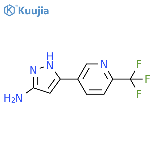 3-(6-(Trifluoromethyl)pyridin-3-yl)-1H-pyrazol-5-amine structure