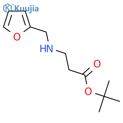 Tert-Butyl 3-[(furan-2-ylmethyl)amino]propanoate structure
