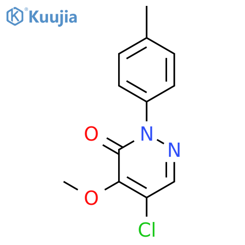 3(2H)-Pyridazinone, 5-chloro-4-methoxy-2-(4-methylphenyl)- structure
