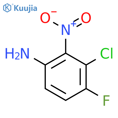 3-Chloro-4-fluoro-2-nitroaniline structure