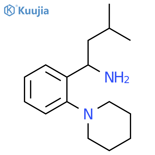 Benzenemethanamine, a-(2-methylpropyl)-2-(1-piperidinyl)- structure
