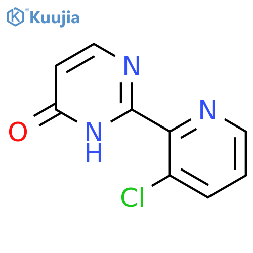 2-(3-Chloro-pyridin-2-YL)-pyrimidin-4-OL structure