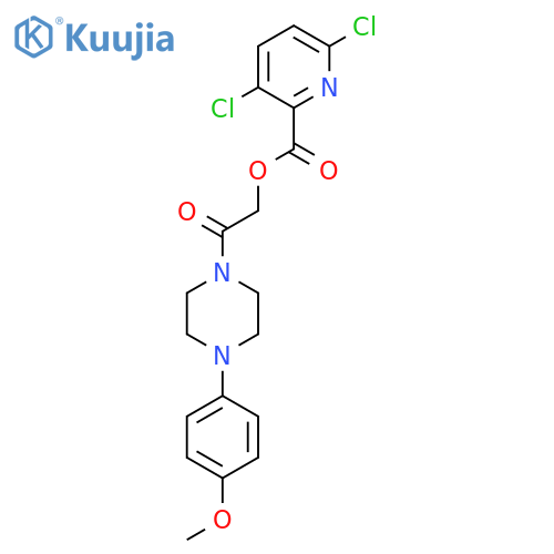 2-[4-(4-Methoxyphenyl)piperazin-1-YL]-2-oxoethyl 3,6-dichloropyridine-2-carboxylate structure