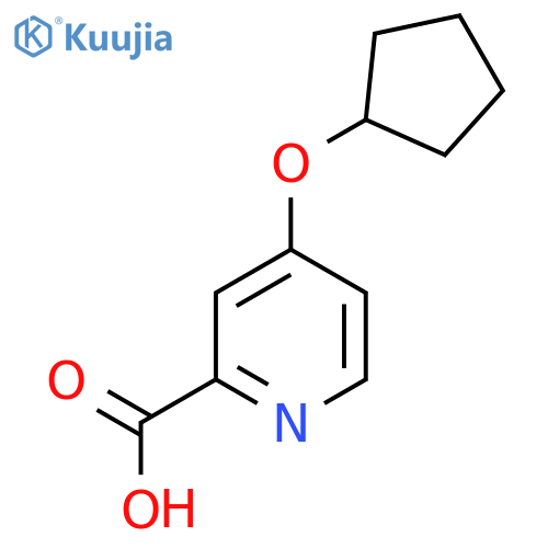 4-(Cyclopentyloxy)pyridine-2-carboxylic acid structure