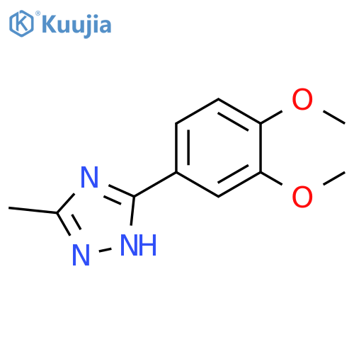 5-(3,4-Dimethoxy-phenyl)-3-methyl-1H-[1,2,4]triazole structure