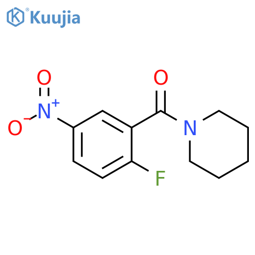 1-(2-Fluoro-5-nitrobenzoyl)piperidine structure