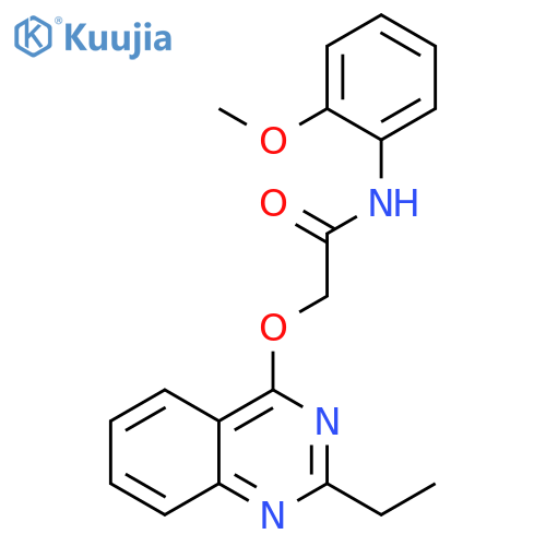 2-[(2-ethylquinazolin-4-yl)oxy]-N-(2-methoxyphenyl)acetamide structure