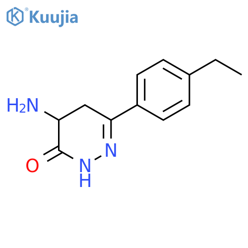 4-Amino-6-(4-ethylphenyl)-4,5-dihydropyridazin-3(2H)-one structure