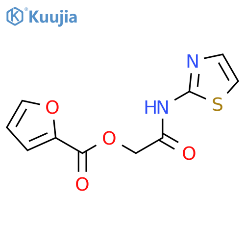 (1,3-thiazol-2-yl)carbamoylmethyl furan-2-carboxylate structure