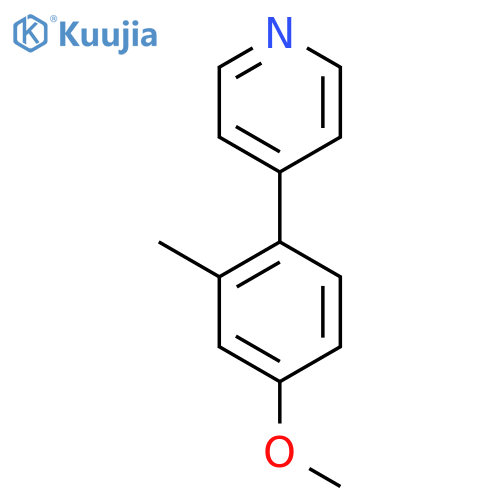 4-(4-Methoxy-2-methylphenyl)pyridine structure