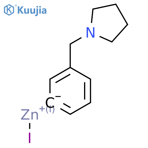 3-[(1-Pyrrolidino)methyl]phenylzinc iodide structure