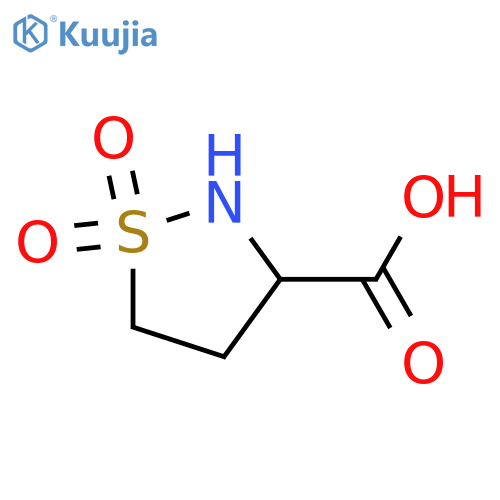 1,1-dioxo-isothiazolidine-3-carboxylic acid structure