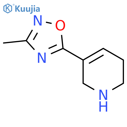 Pyridine, 1,2,3,6-tetrahydro-5-(3-methyl-1,2,4-oxadiazol-5-yl)- structure
