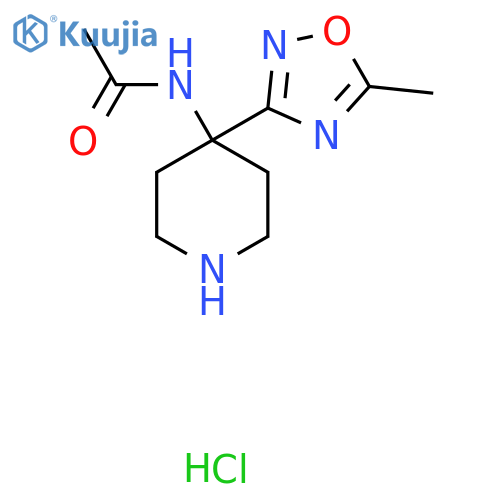 N-4-(5-methyl-1,2,4-oxadiazol-3-yl)piperidin-4-ylacetamide hydrochloride structure