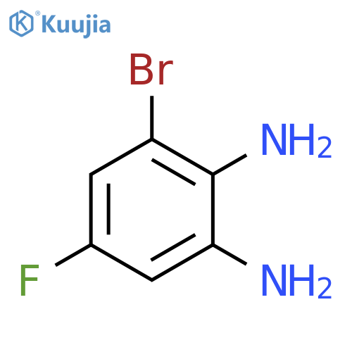 3-Bromo-5-fluorobenzene-1,2-diamine structure