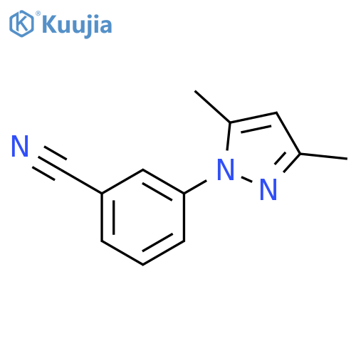 3-(3,5-Dimethylpyrazol-1-yl)benzonitrile structure