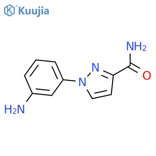 1-(3-aminophenyl)-1H-pyrazole-3-carboxamide structure