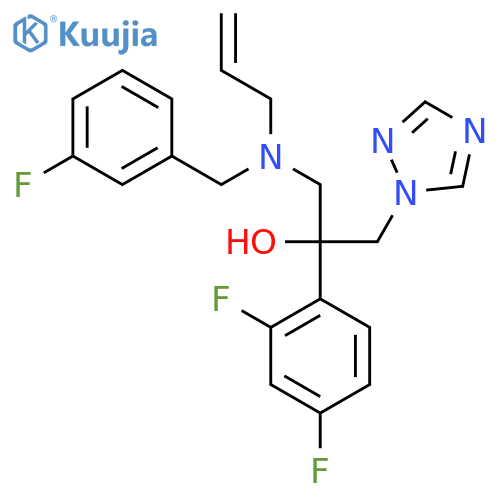 2-(2,4-difluorophenyl)-1-[(3-fluorophenyl)methyl-prop-2-enylamino]-3-(1,2,4-triazol-1-yl)propan-2-ol structure