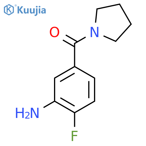 (3-Amino-4-fluorophenyl)(pyrrolidin-1-yl)methanone structure